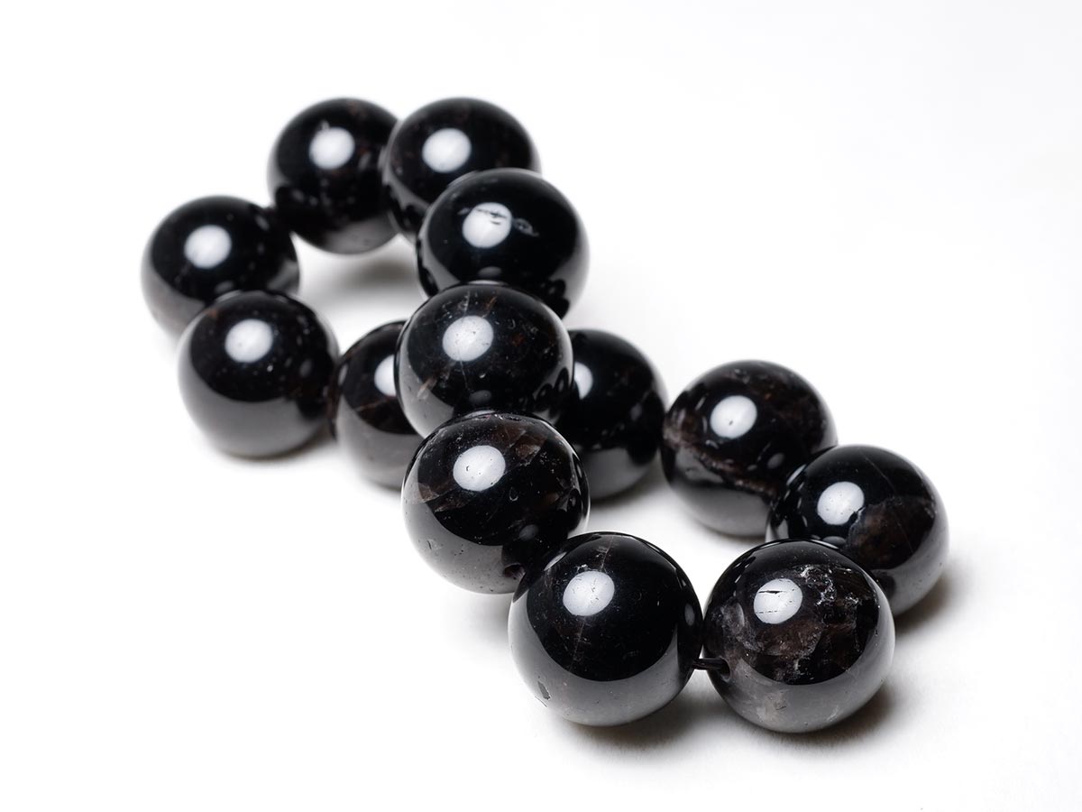 モリオン ブレスレット 18mm 黒水晶 ブレス 一点物 111-38897 – 天然石