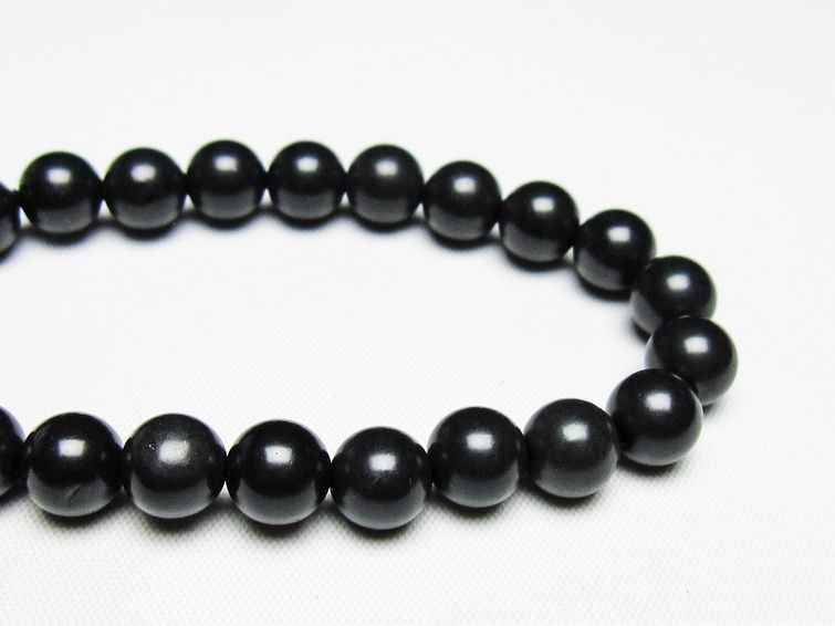 ブラックシリカ ブレスレット 8mm 一点物 メール便可 [M便 1/10] 111-39471