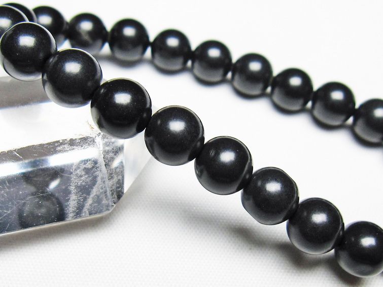 ブラックシリカ ブレスレット 8mm 一点物 メール便可 [M便 1/10] 111-39475 【sold out】