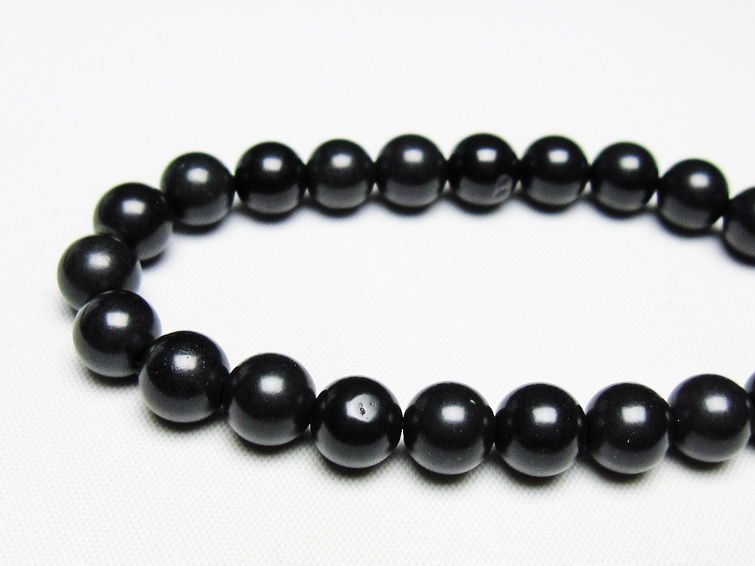 ブラックシリカ ブレスレット 8mm 一点物 メール便可 [M便 1/10] 111-39478 【sold out】
