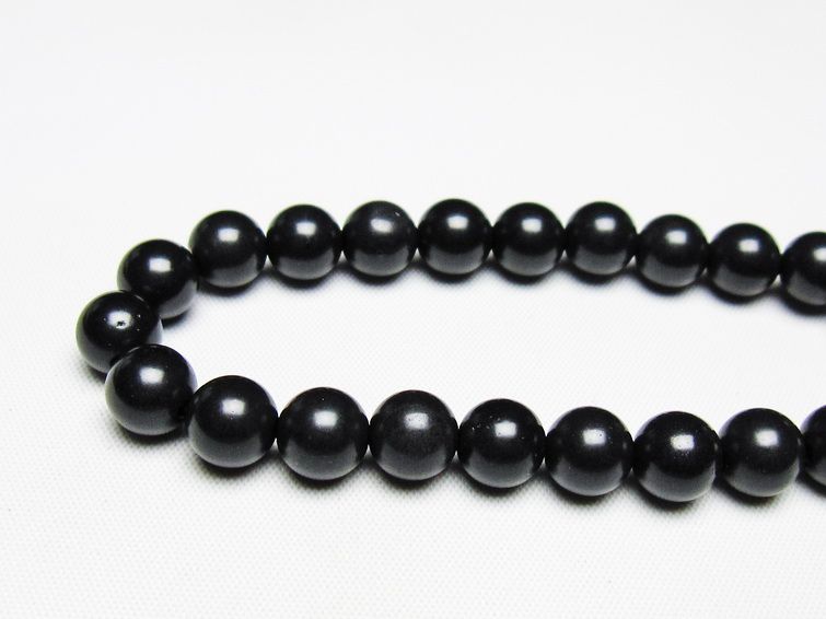 ブラックシリカ ブレスレット 8mm 一点物 メール便可 [M便 1/10] 111-39482