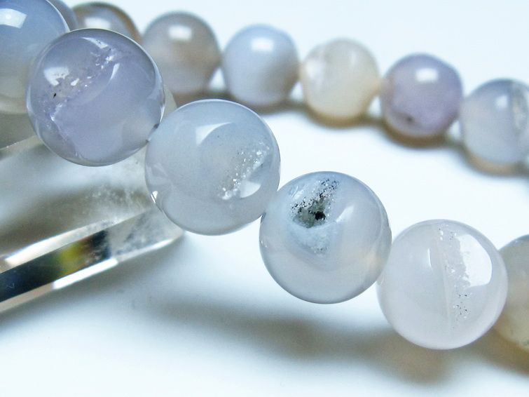 アゲート 笑口ブレスレット 12mm 一点物 メール便可 [M便 1/10] 111-39574 [sold out]