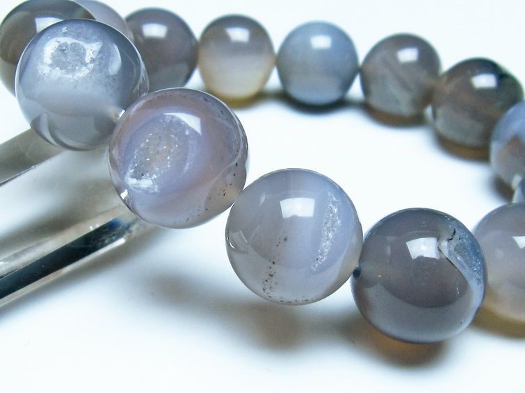 アゲート 笑口ブレスレット 16mm 一点物 メール便可 [M便 1/10] 111-39624 【sold out】