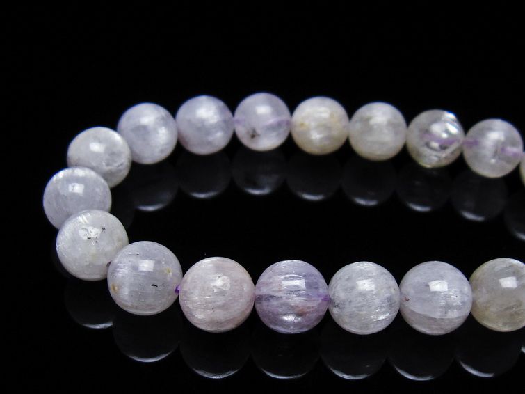 クンツァイト ブレスレット 10mm 一点物 メール便可 [M便 1/10] 111-40636