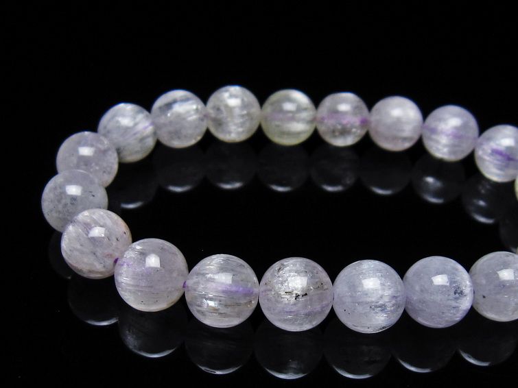 クンツァイト ブレスレット 10mm 一点物 メール便可 [M便 1/10] 111-40637