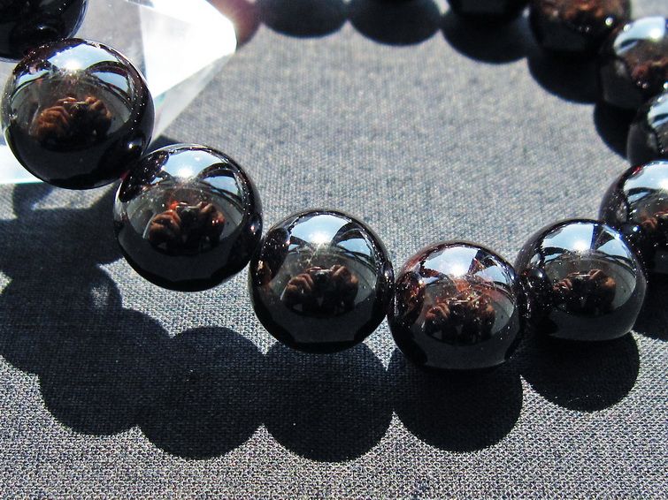 ガーネット ブレスレット 12mm 一点物 メール便可 [M便 1/10] 111-41458