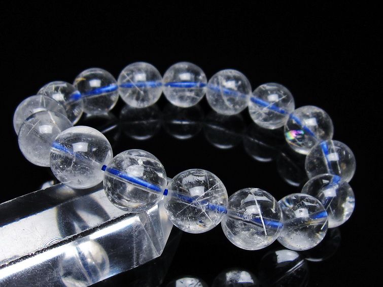 ホワイトガーデンファントムクォーツ ブレスレット 13mm 一点物 メール便可 [M便 1/10] 111-42442