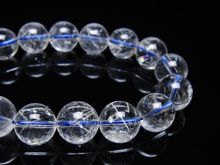 ホワイトガーデンファントムクォーツ ブレスレット 13mm 一点物 メール便可 [M便 1/10] 111-42442