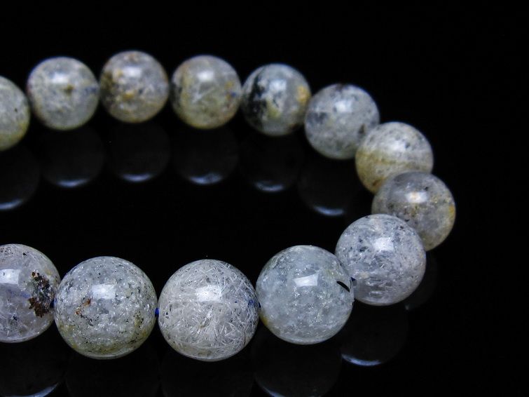 ホワイトガーデンファントムクォーツ ブレスレット 13mm 一点物 メール便可 [M便 1/10] 111-42449