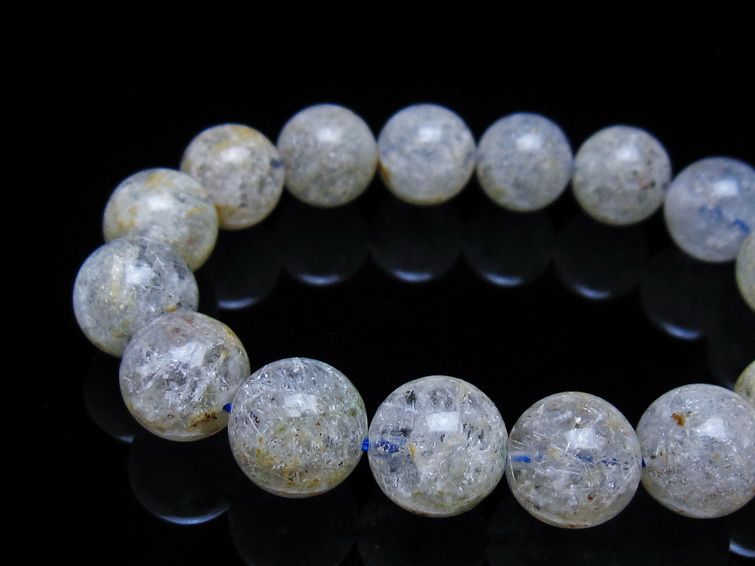 ホワイトガーデンファントムクォーツ ブレスレット 13mm 一点物 メール便可 [M便 1/10] 111-42470