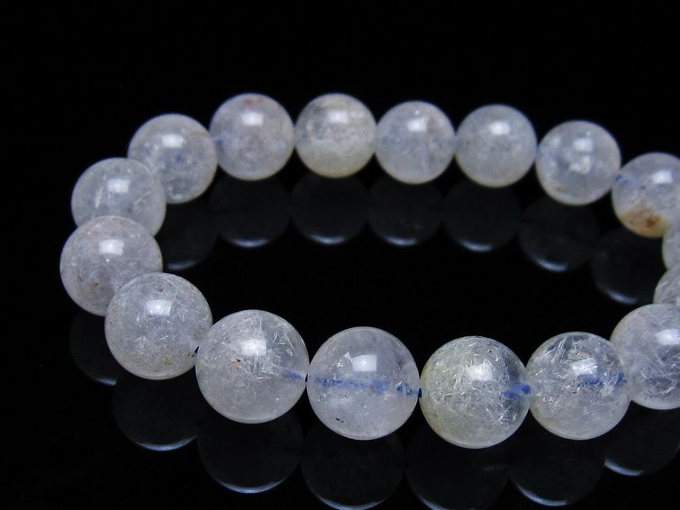 ホワイトガーデンファントムクォーツ ブレスレット 12mm 一点物 メール便可 [M便 1/10] 111-42492