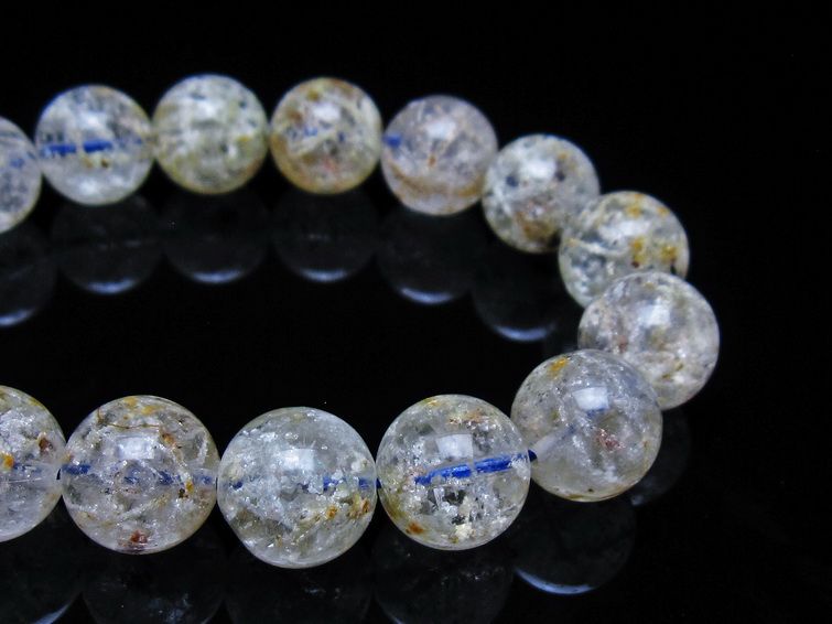 ホワイトガーデンファントムクォーツ ブレスレット 13mm 一点物 メール便可 [M便 1/10] 111-42504