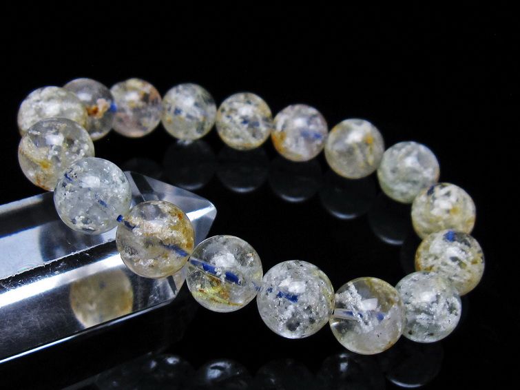 ホワイトガーデンファントムクォーツ ブレスレット 12mm 一点物 メール便可 [M便 1/10] 111-42505