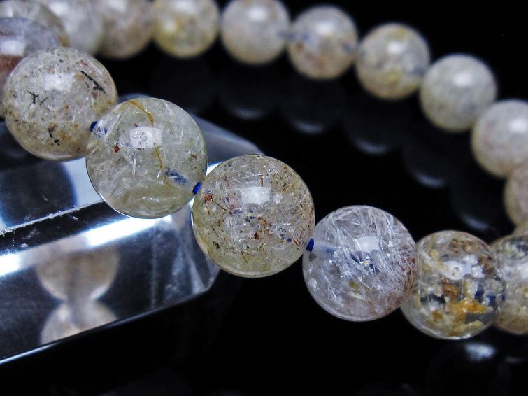 ホワイトガーデンファントムクォーツ ブレスレット 11mm 一点物 メール便可 [M便 1/10] 111-42511