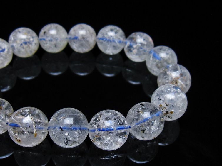 ホワイトガーデンファントムクォーツ ブレスレット 13mm 一点物 メール便可 [M便 1/10] 111-42519