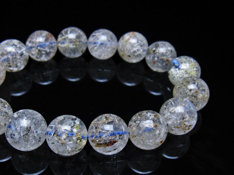 ホワイトガーデンファントムクォーツ ブレスレット 14mm 一点物 メール便可 [M便 1/10] 111-42522