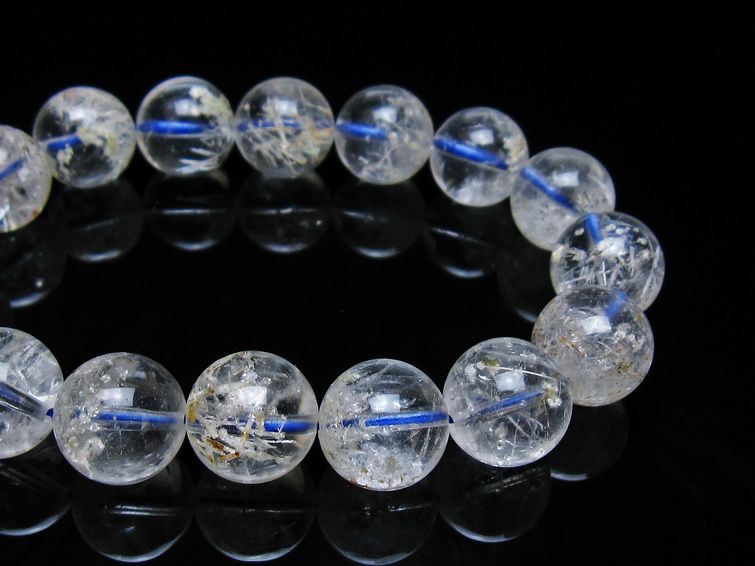 ホワイトガーデンファントムクォーツ ブレスレット 14mm 一点物 メール便可 [M便 1/10] 111-42523