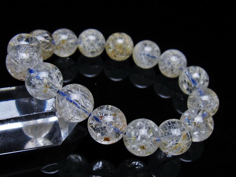 ホワイトガーデンファントムクォーツ ブレスレット 13mm 一点物 メール便可 [M便 1/10] 111-42538