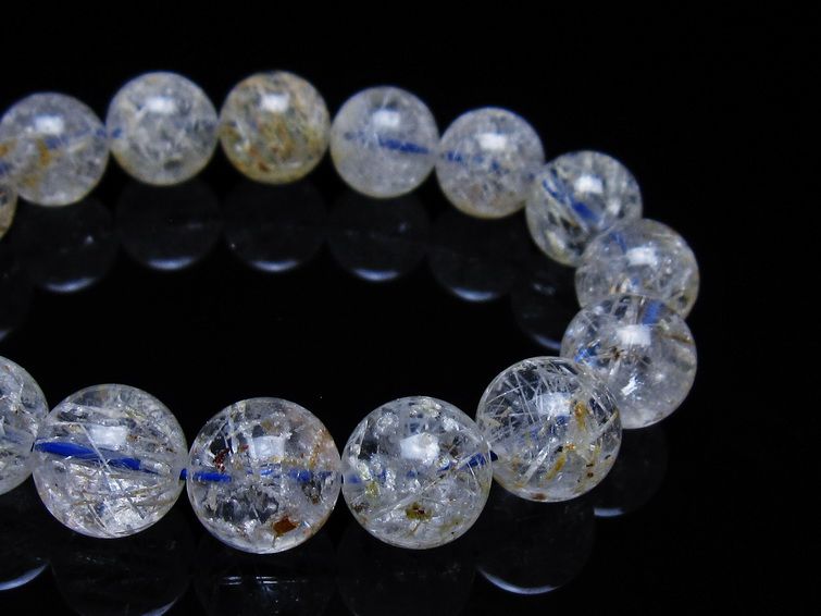 ホワイトガーデンファントムクォーツ ブレスレット 13mm 一点物 メール便可 [M便 1/10] 111-42538