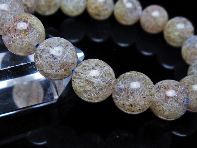 ホワイトガーデンファントムクォーツ ブレスレット 12mm 一点物 メール便可 [M便 1/10] 111-42555