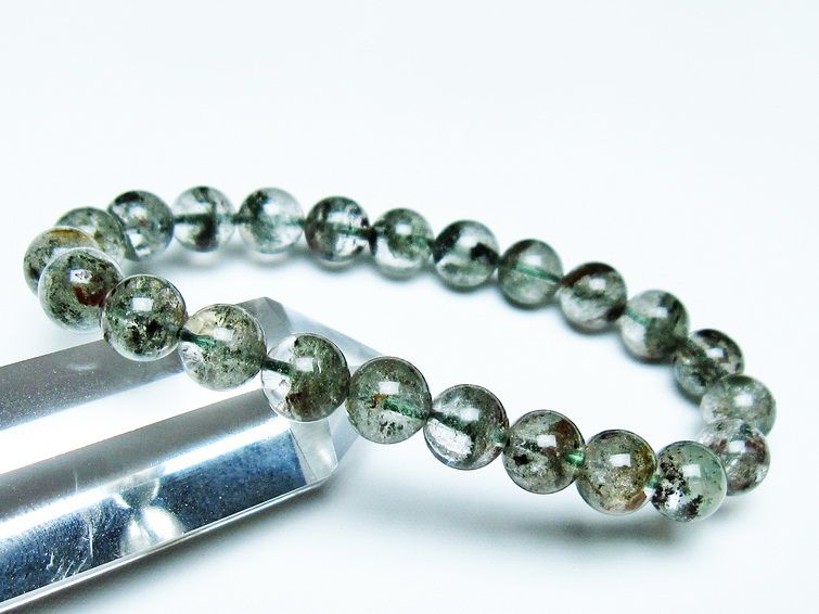 ガーデンクォーツ ブレスレット 8mm 一点物 メール便可 [M便 1/10] 111-44040