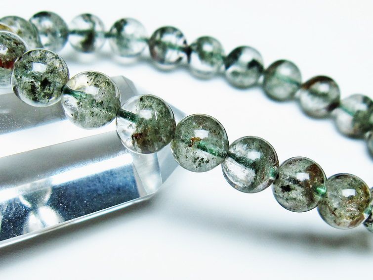 ガーデンクォーツ ブレスレット 8mm 一点物 メール便可 [M便 1/10] 111-44040