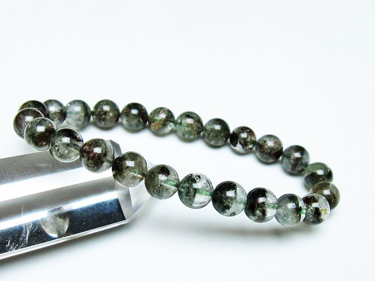 ガーデンクォーツ ブレスレット 8mm 一点物 メール便可 [M便 1/10] 111-44076