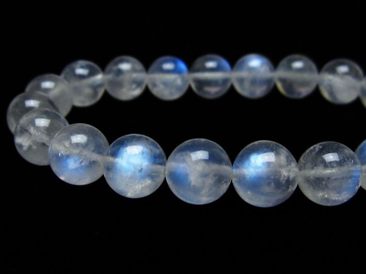 ムーンストーン ブレスレット 10mm メール便可 [M便 1/10] 111-44564