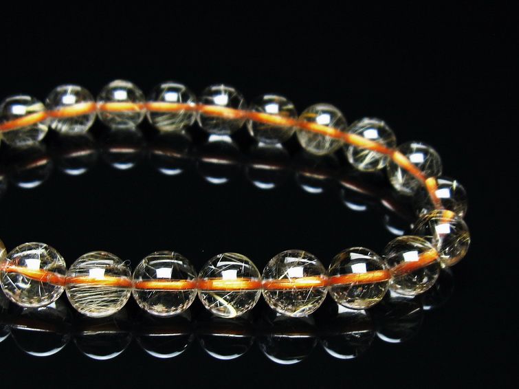 タイチンルチルクォーツ ブレスレット 8mm メール便可 [M便 1/10] 111-44574