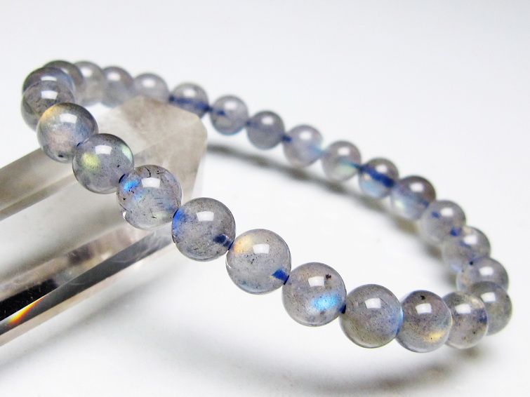 ラブラドライト ブレスレット 7mm メール便可 [M便 1/10] 111-44766 [sold out]