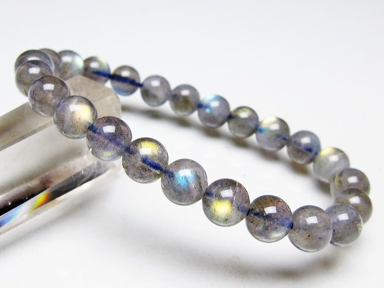 ラブラドライト ブレスレット 8mm メール便可 [M便 1/10] 111-44794 [sold out]