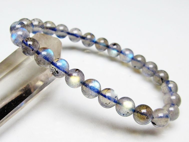 ラブラドライト ブレスレット 7mm メール便可 [M便 1/10] 111-44806 【sold out】