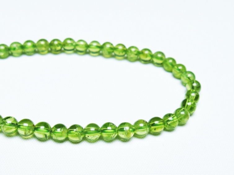 ペリドット ブレスレット 5mm 一点物 メール便可 [M便 1/10] 111-45045