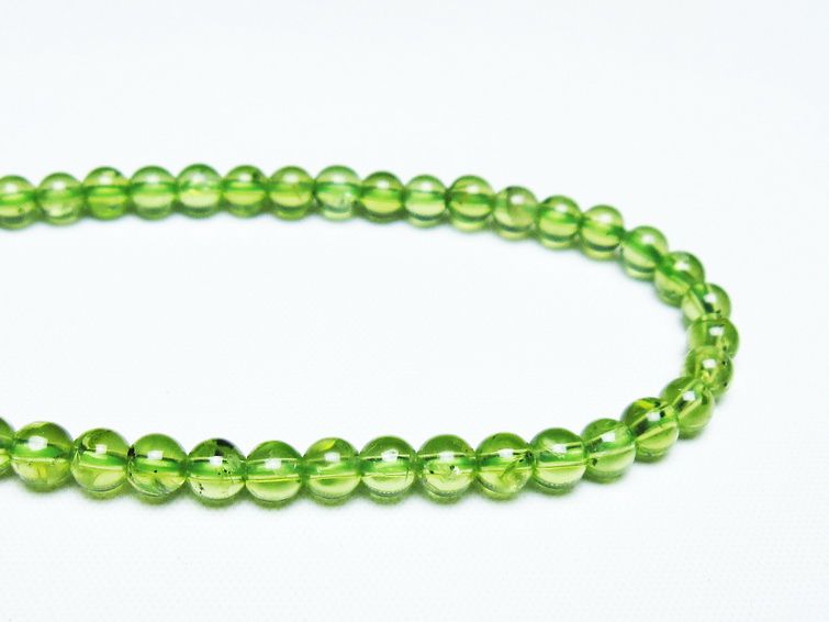 ペリドット ブレスレット 5mm 一点物 メール便可 [M便 1/10] 111-45065