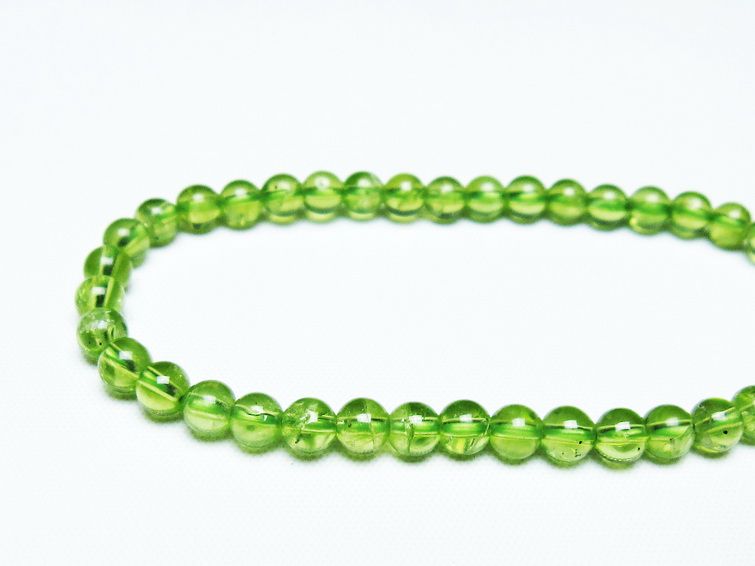 ペリドット ブレスレット 5mm 一点物 メール便可 [M便 1/10] 111-45066