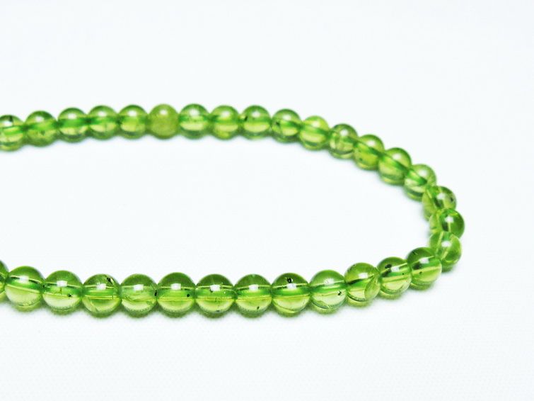 ペリドット ブレスレット 5mm 一点物 メール便可 [M便 1/10] 111-45067