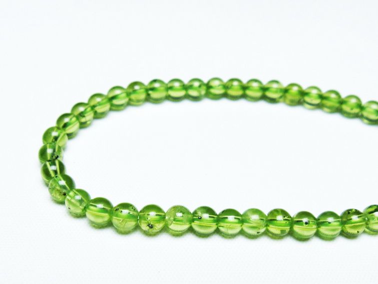 ペリドット ブレスレット 5mm 一点物 メール便可 [M便 1/10] 111-45069