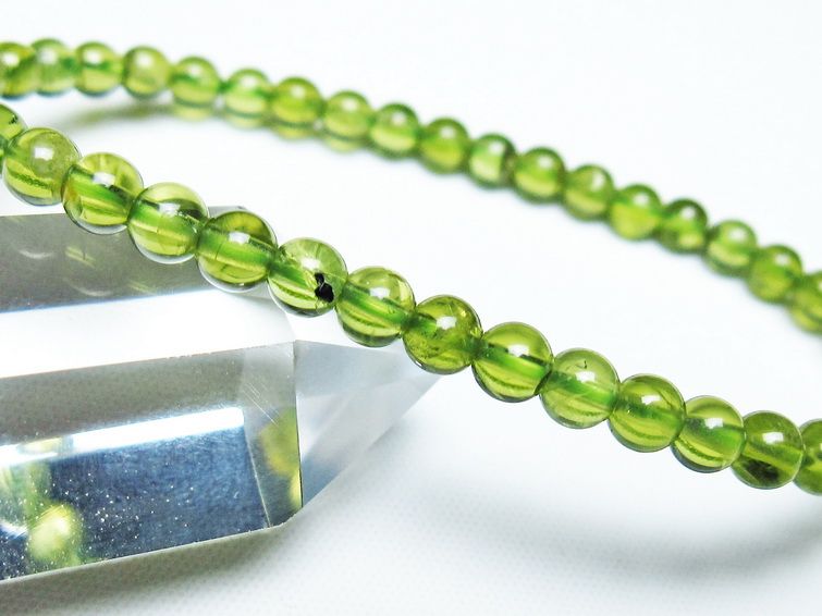 ペリドット ブレスレット 5mm 一点物 メール便可 [M便 1/10] 111-45071
