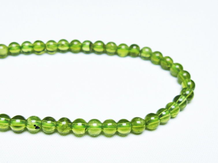 ペリドット ブレスレット 5mm 一点物 メール便可 [M便 1/10] 111-45071