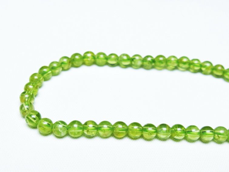 ペリドット ブレスレット 4mm 一点物 メール便可 [M便 1/10] 111-45133