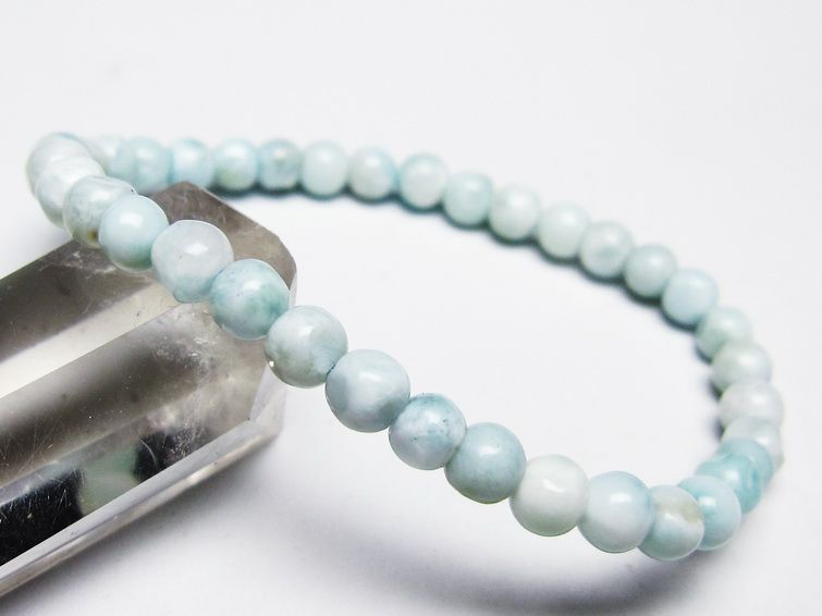 ラリマー ブレスレット 5mm 一点物 メール便可 [M便 1/10] 111-45326 [sold out]