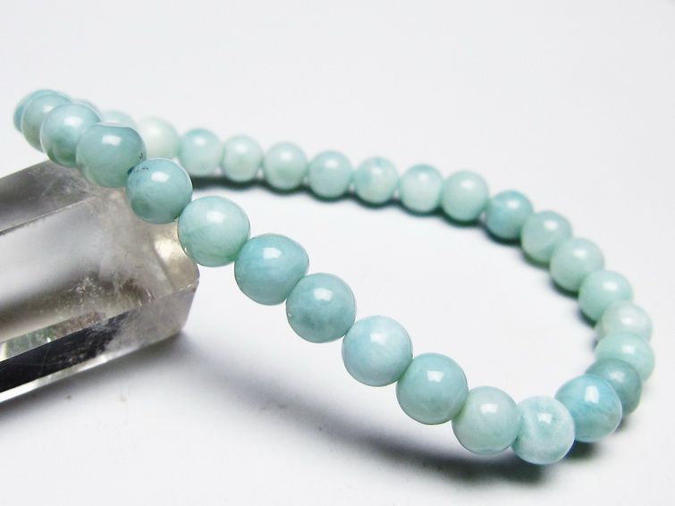 ラリマー ブレスレット 6mm 一点物 メール便可 [M便 1/10] 111-45333 [sold out]