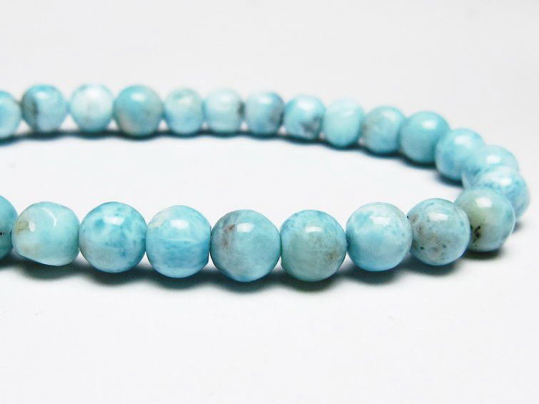 ラリマー ブレスレット 6mm 一点物 メール便可 [M便 1/10] 111-45352 【sold out】