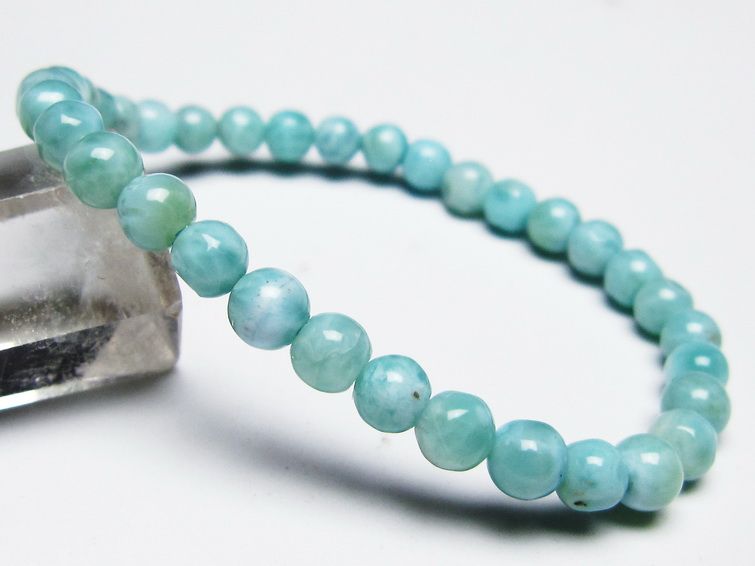 ラリマー ブレスレット 6mm 一点物 メール便可 [M便 1/10] 111-45359 【sold out】