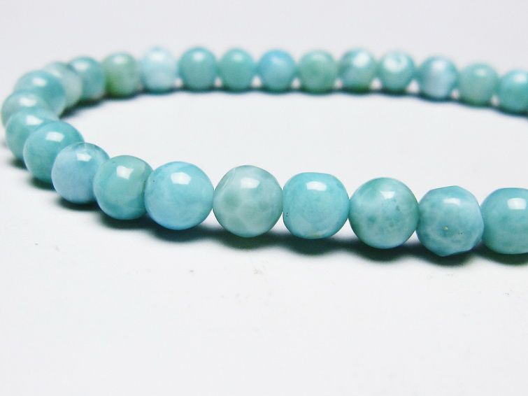 ラリマー ブレスレット 6mm 一点物 メール便可 [M便 1/10] 111-45359 【sold out】