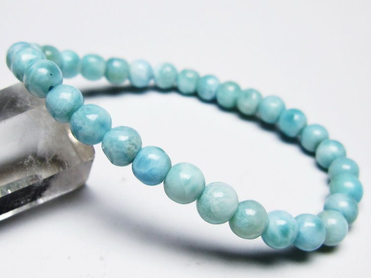 ラリマー ブレスレット 6mm 一点物 メール便可 [M便 1/10] 111-45362 【sold out】