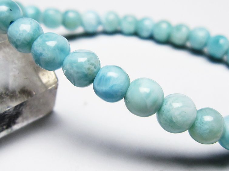 ラリマー ブレスレット 6mm 一点物 メール便可 [M便 1/10] 111-45362 【sold out】