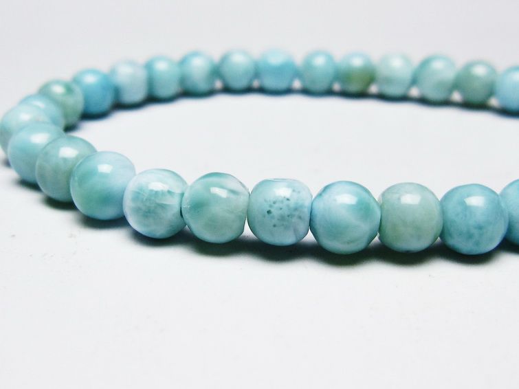 ラリマー ブレスレット 6mm 一点物 メール便可 [M便 1/10] 111-45362 【sold out】