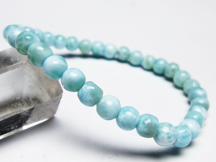 ラリマー ブレスレット 6mm 一点物 メール便可 [M便 1/10] 111-45363 [sold out]