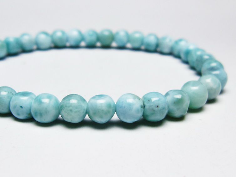 ラリマー ブレスレット 6mm 一点物 メール便可 [M便 1/10] 111-45363 [sold out]